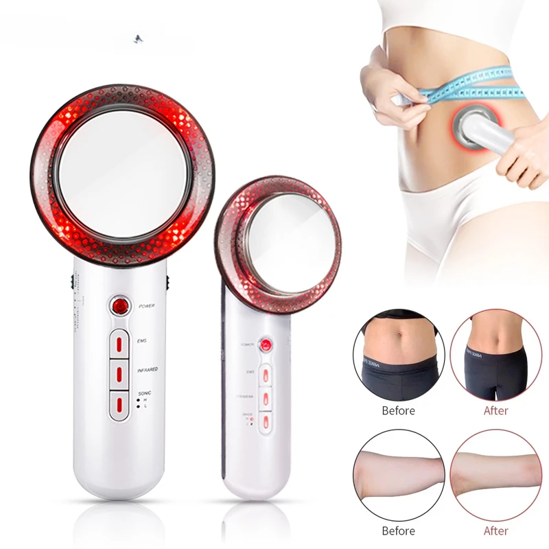 Ultrasonic 3 in 1 Cavitation EMS Slimming Massager Fat Burner Cellulite Skin Care Infrared Fat Removal Therapy Beauty Apparatus