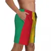 Jamaican Lion Flag Gym Shorts Summer Cool Printing Classic Beach Shorts Male Sports Surf Breathable Custom DIY Beach Trunks 2