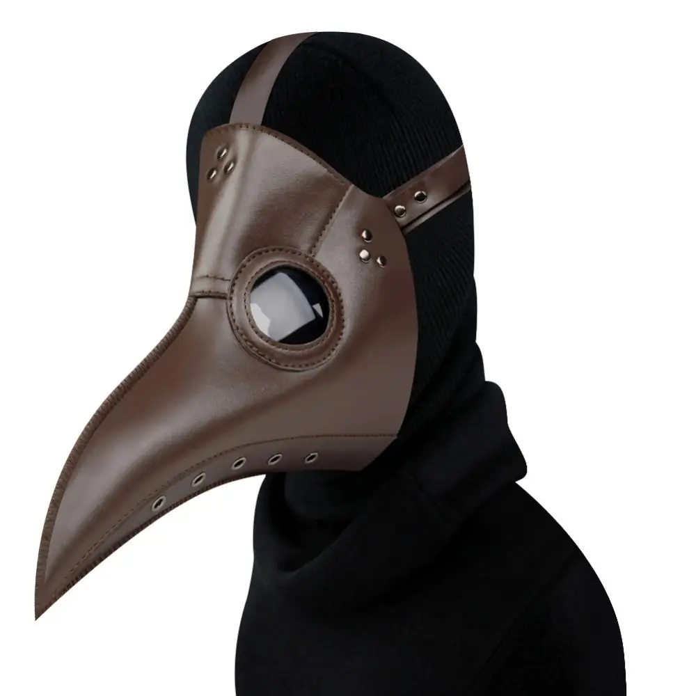 Halloween Mask Cartoon Steampunk Bird Mask Party Supplies Plastic Long Nose Beak Plague Doctor Mask Funny Halloween Bird Nightclub