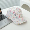 Baby Girls Baseball 2024 Summer School Cartoon Flowers Children Outdoor Kids Caps for 2-8Years Adjustable Sports Hats Cotton 2