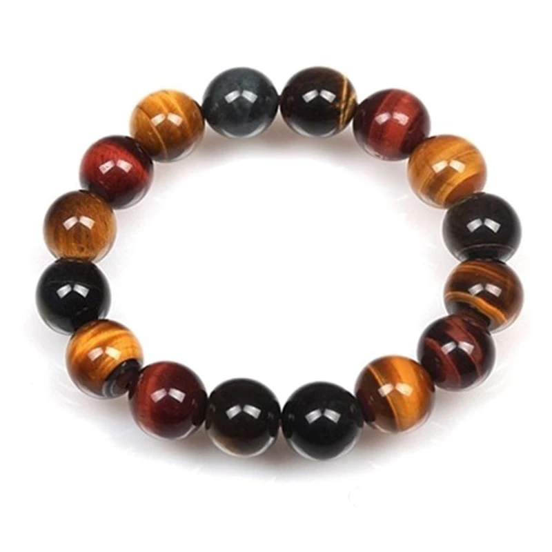 Bracelet Jewelry BOEYCJR Tiger Eyes Natural Stone Bangles & Bracelets Handmade Jewelry Energy Stone Beads Bracelet for Women