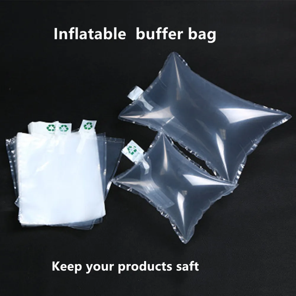 100pcs 10x15cm Small Inflatable Air Buffer Plastic Bags in Packaging - Clear Cushion Blocking Buffer Pouches + Air Pump Inflator 4