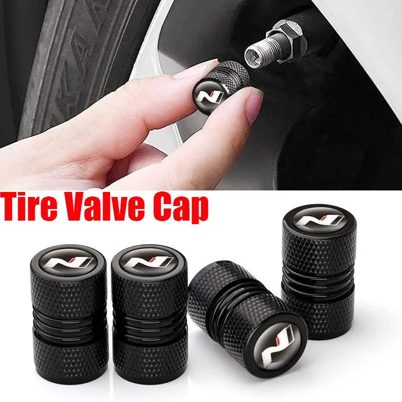

4Pcs Universal Auto Wheel Tire Valve Tyre Air Caps Accessories For Hyundai N Line Tucson Car Automobiles Motorcycles Trucks Bike