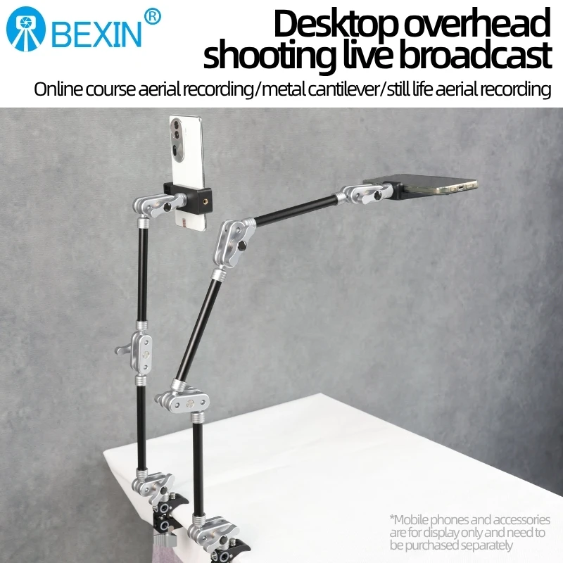 베신 카메라 매직암 슈퍼 클립 브래킷 포함 스마트폰 클램프 마운트 태블릿 웹캠 스튜디오 키트 세트