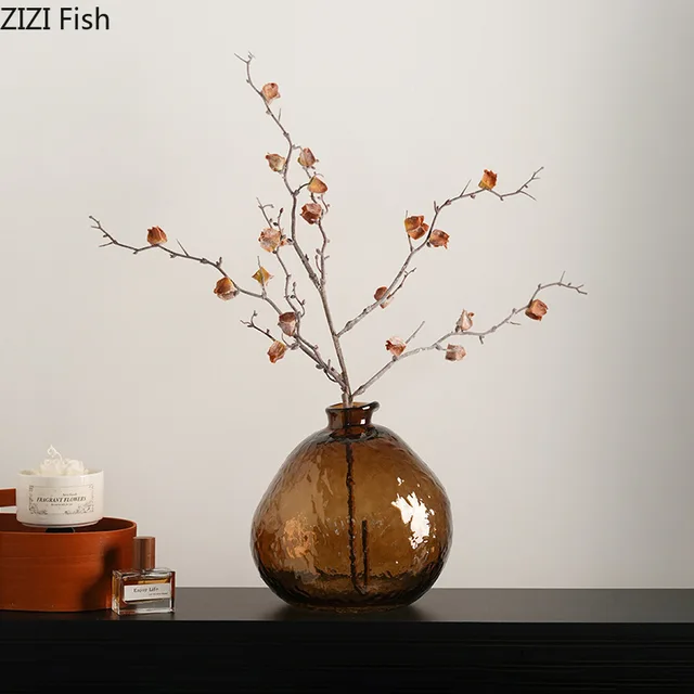 Minimalist Brown Glass Vase 5