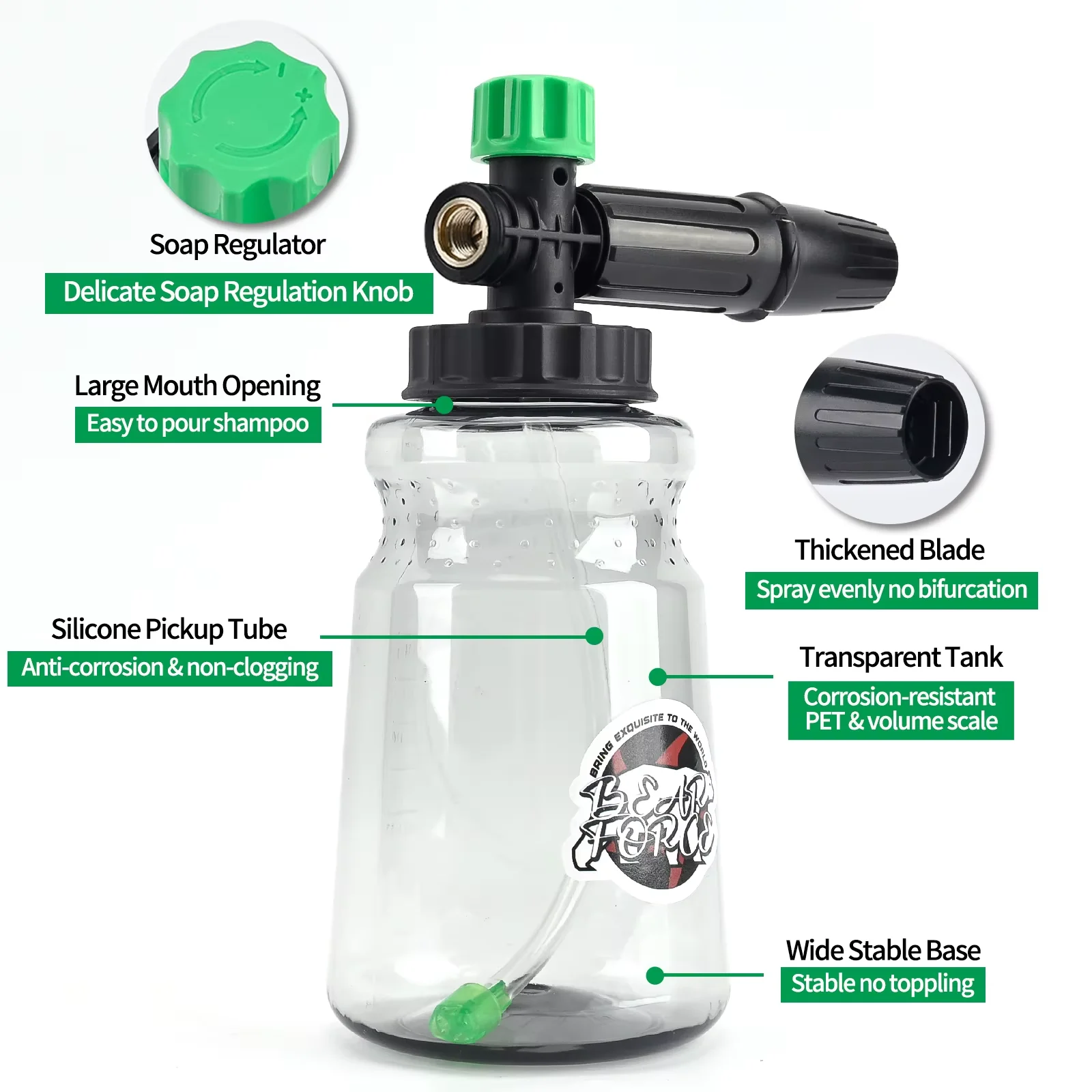 Pressure Washer Water Gun Kit for Car Cleaning Hose Connector for Karcher Nilfisk Parkside Bosch Quick Connector Nozzles