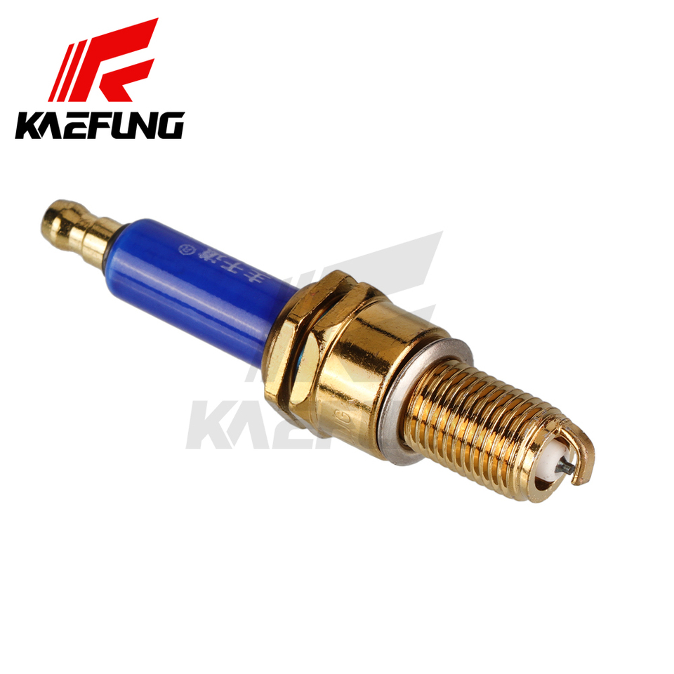  Motorcycle Iridium Spark Plug D8TC Kart Bright Yellow Spark Plug Alloy Dirt Spark Plug Scooter Compatible for CG 125 