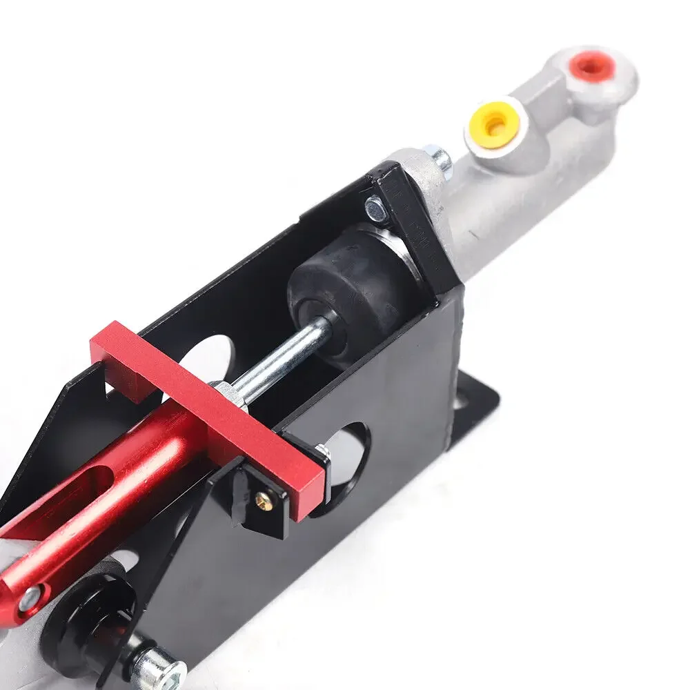 Hydraulische Handbremse, Hall-Sensor mit automatischer Kalibrierung, rutschfester Schwammgriff, vorgebohrte Löcher für Gaming-Driftsimulation (Rot) – Detail 3