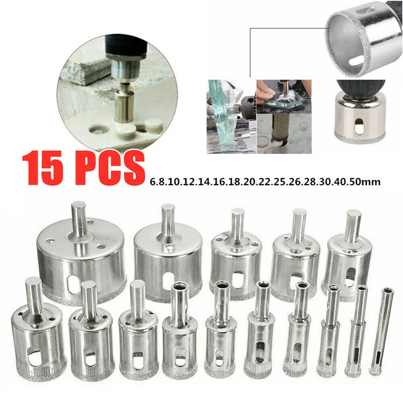 Drill Bit Set 10/15pcs Set Tile Drill Bit Set
