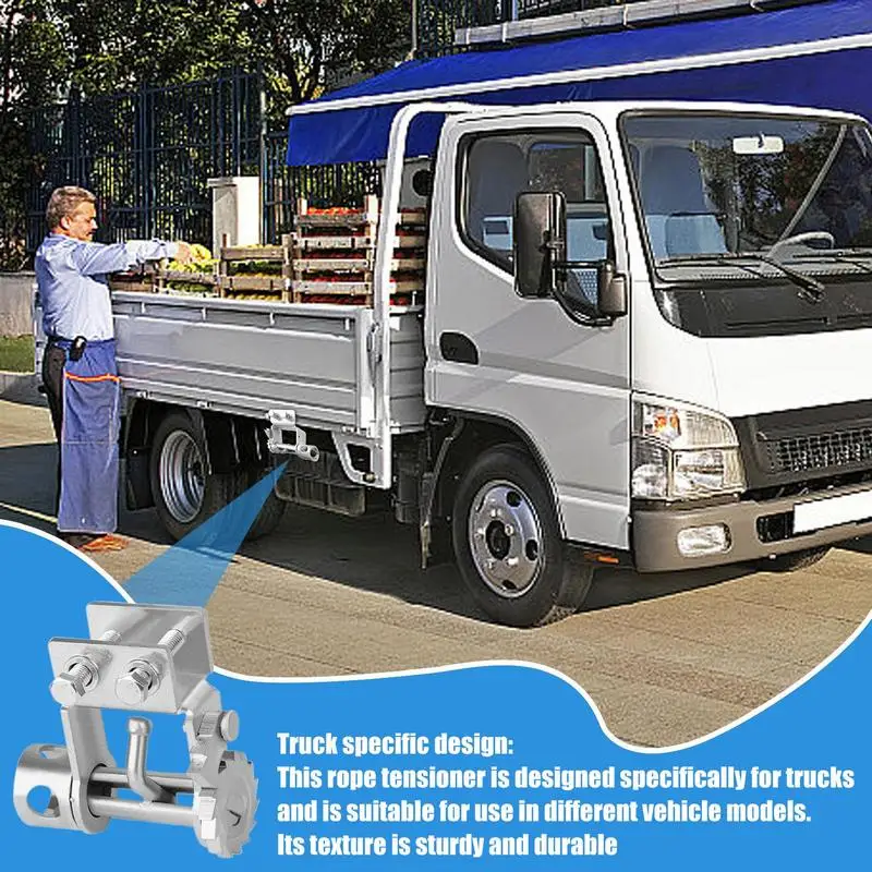 Stake Pocket Winch Iron Steel Rope Tie Down Clamp Flatbed Trailer Accessories Track Sliding Winch For Trucks Car Cargo