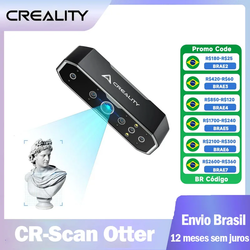 Creality-cr-scan otterハンドヘルド3Dスキャナー、ポータブル