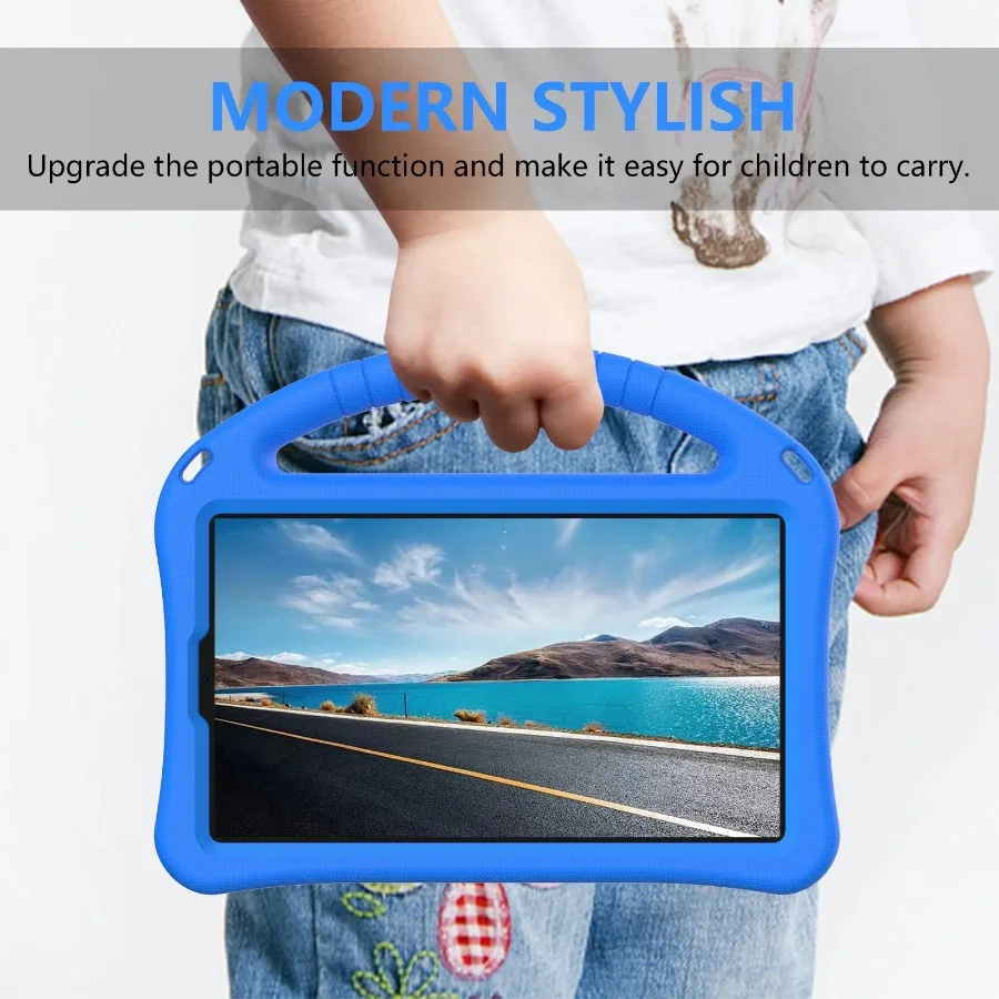 EVA Shockproof Protective Tablet Case for Kids - Stand Feature, Nontoxic, Safe for Students
