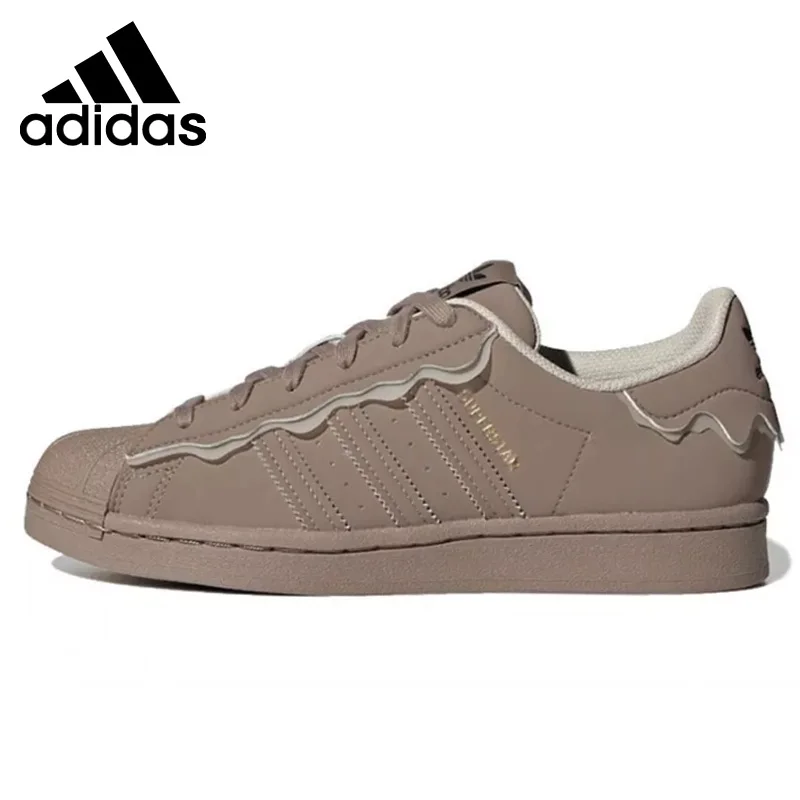 Necesito Desgastado Experto Adidas Originals zapatillas de Skateboarding Superstar Milk Brown para  mujer GW4440| | - AliExpress