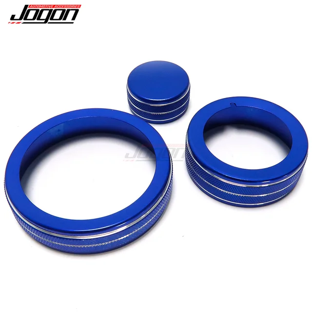 3 Pezzi Copri Manopole Per Alfa Romeo Giulia E Stelvio - Cerchio Di Copertura Argento Per Controllo Multimediale - Foto 5