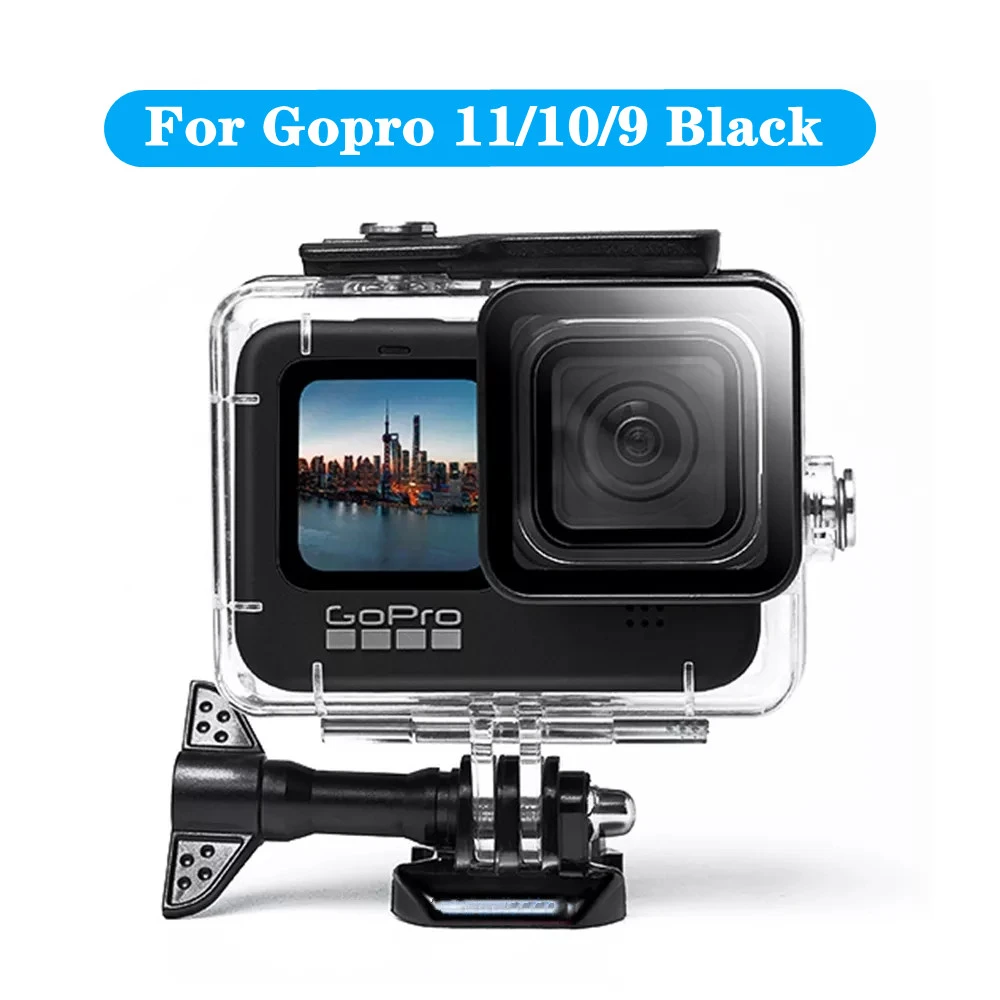 Carcasa impermeable de buceo para Cámara de Hero 10 9 Black, de protección subacuática de 50M para accesorios Gopro 11|Carcasas para videocámara - AliExpress