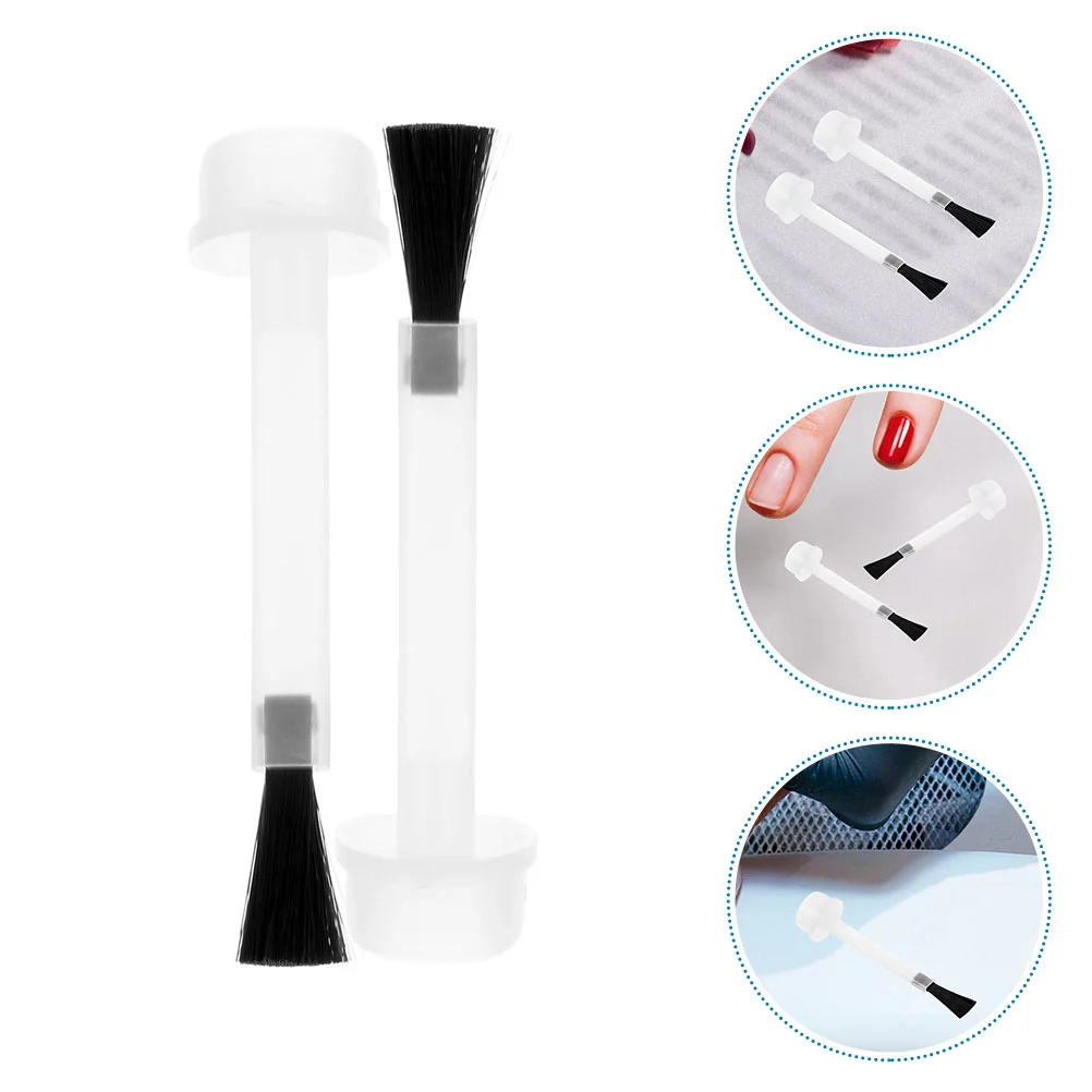 

40 Pcs Nail Gel Manicure Brush Head Salon Supplies Small Polish Bottle Replacement Bottles