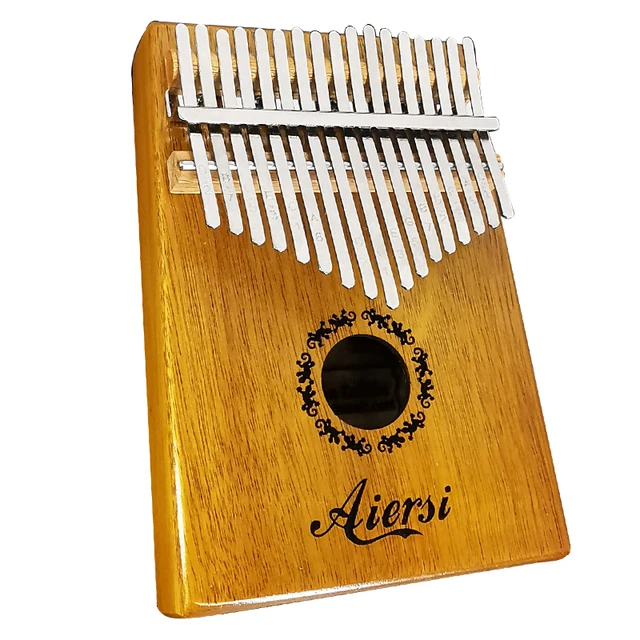 풀 세트 Aiersi Solid Koa 17 key Finger Kalimba 키보드 악기 Thumb Piano Calimba With Songbook Hammer Bag