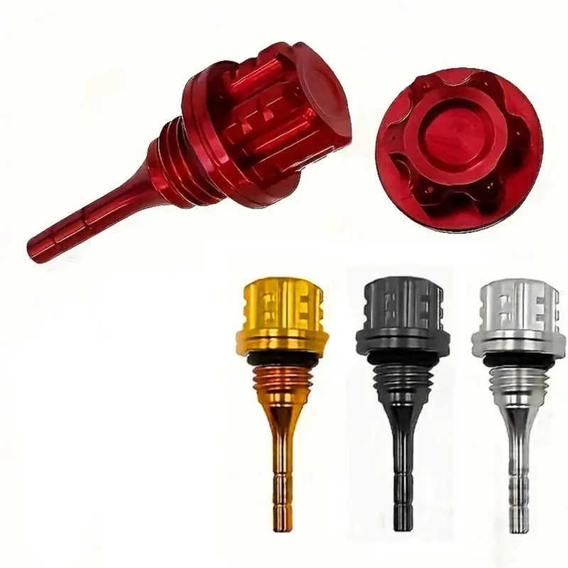 1pcs Motorcycle Engine Oil Dipstick Filler Cap Plug CNC Aluminum Alloy Motorcycle Accessories Cmotorcycle Oil Dipstick Cap Plug