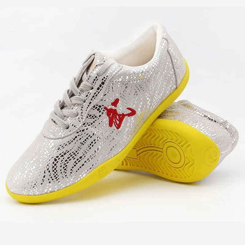 Martial Arts Shoes Genuine Leather Chinese Wushu Shoes for Men Women Children