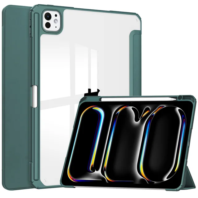 For iPad Air 2025 2024 Case 11 inch 13 inch M2 M3 Clear Back