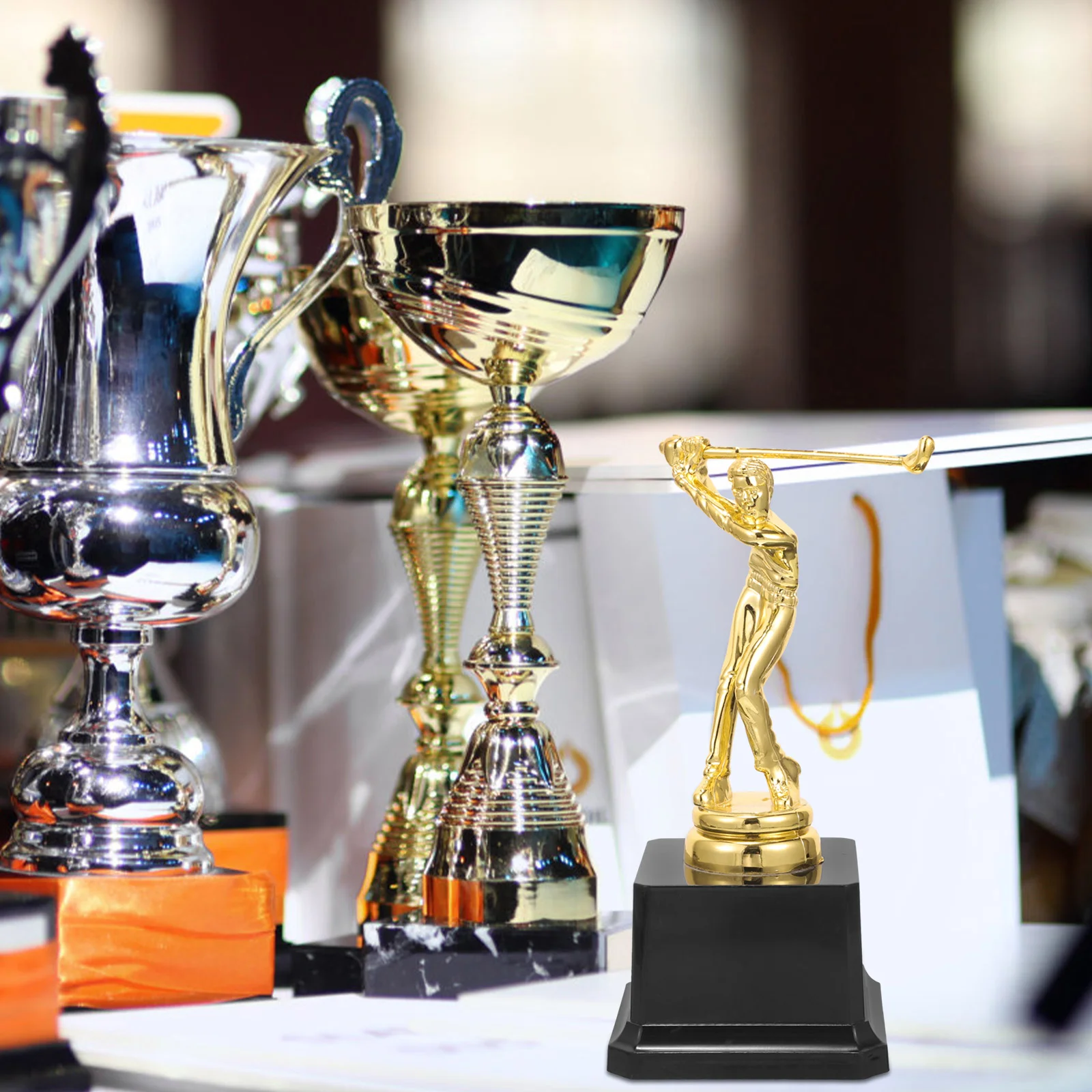 Golf Trophy Award Sports Souvenirs Customizable Mini Cup For Edging ABS Material Golfing Trophy Decor Kids Competition