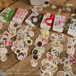 40 Pcs Small Size Cat Theme Stickers Decoration Cute Kitty Stickers Self-Adhesive Scrapbooking Stickers For Planners Diary 