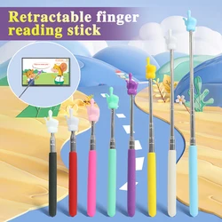 Retractable Teacher Pointer Finger Design StainlessSteel Telescopic School Teaching Pointer Stick Teacher Supplies for Classroom