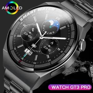 Reloj inteligente GT5 para hombre y mujer, pulsera con NFC, respuesta a  llamadas, rastreador de actividad física, carga inalámbrica, reloj  meteorológico, Dial artesanal para teléfono IOS y Android, 2024 - AliExpress