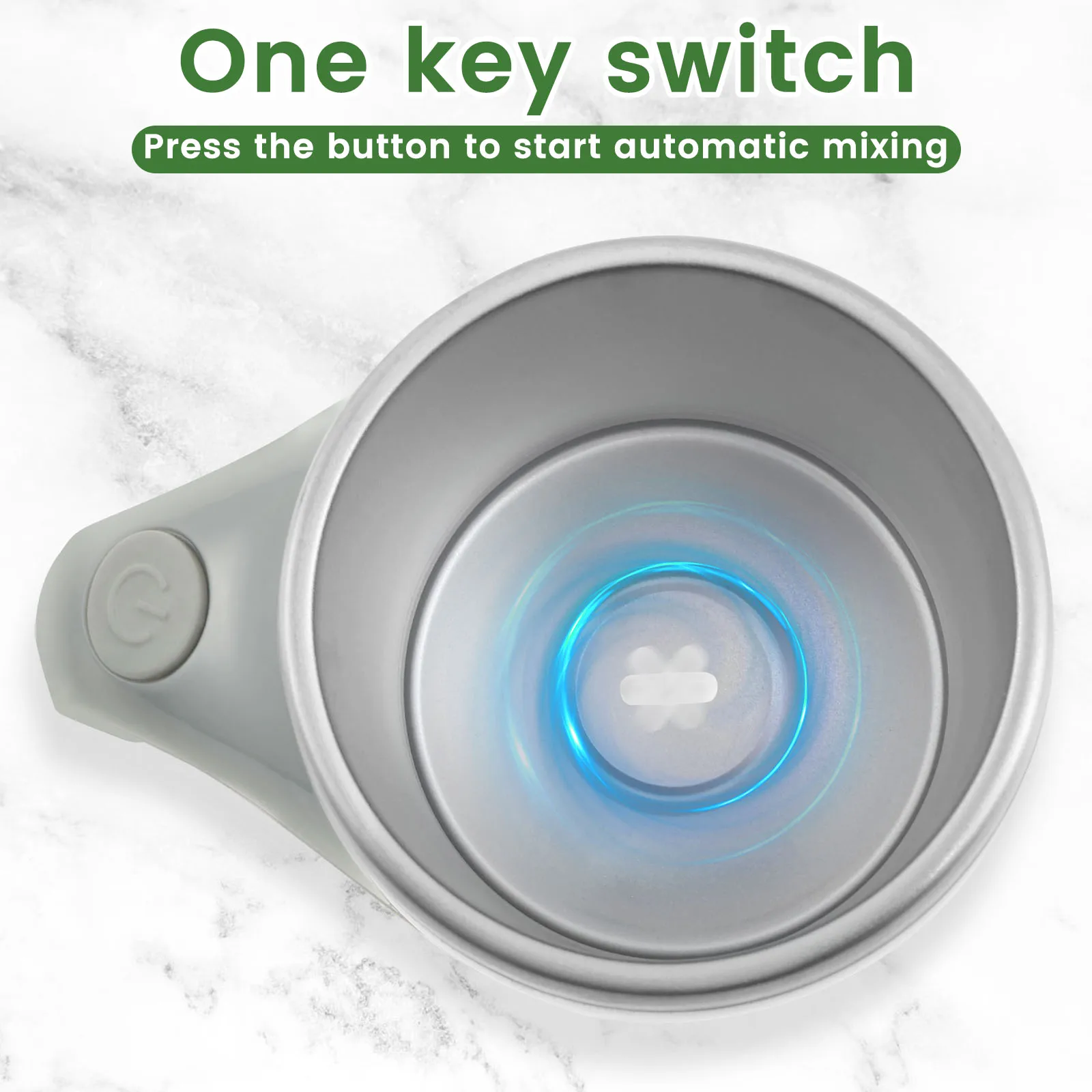 Electric Self Stirring Coffee Mug 380ml - كوب قهوة...