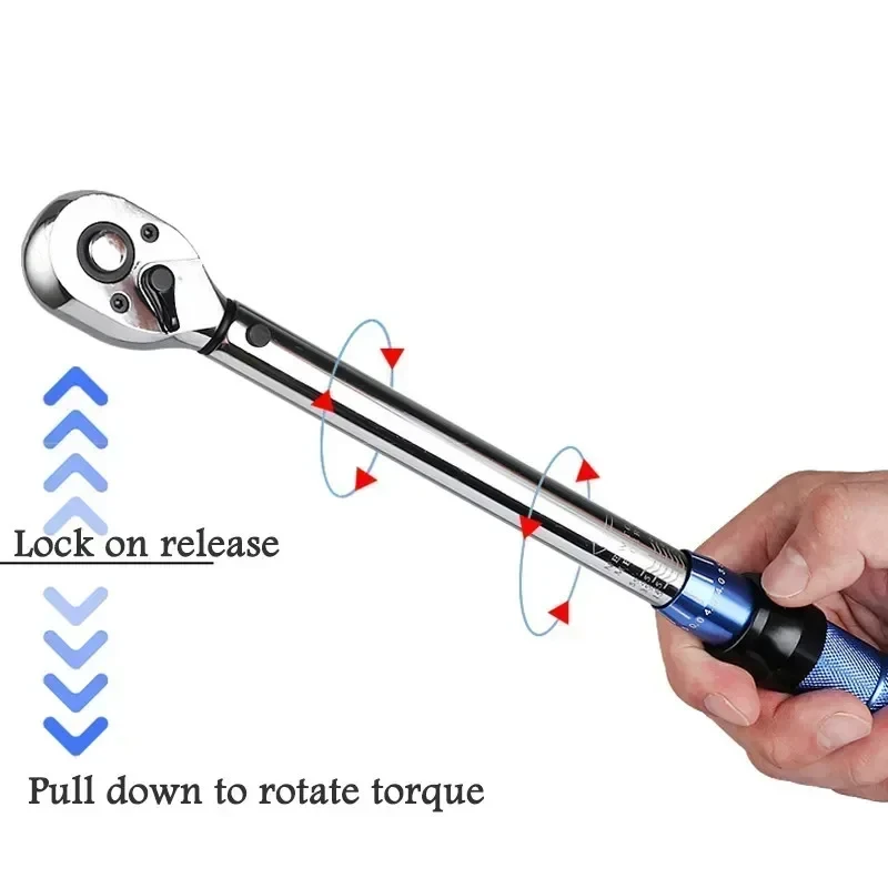 10-60N.m Torque Wrench 3/8 Inch Square Drive Bicycle Automotive Tool
