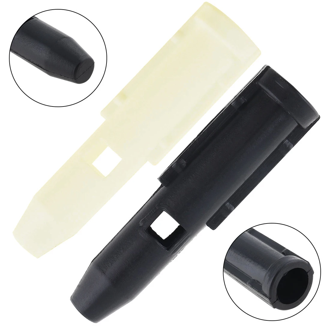 1pc 68mm Abs Gear Shift Lever Sleeve Adapter For Peugeot 106 206 207