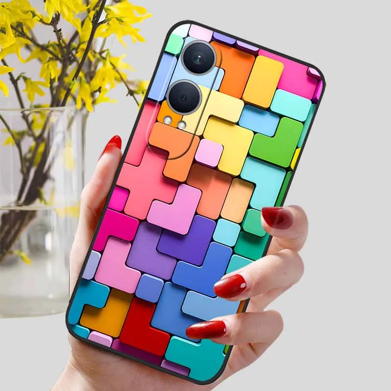 Floral Silicone Soft TPU Phone Case – Shockproof Protector Bumper Cover for OnePlus Nord CE4 Lite 5G