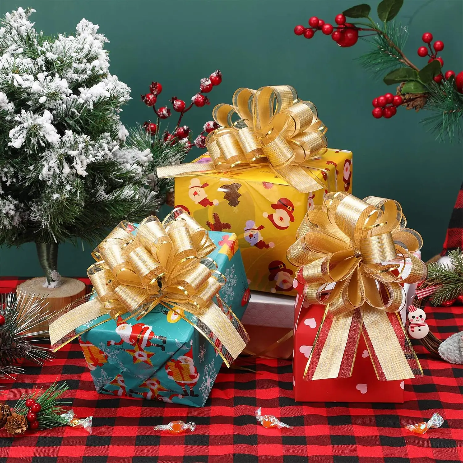 Zoe Deco grote auto strik (rood, 76 cm / 30), geschenk bogen, gigantische strik voor auto, verjaardag strik, grote rode strik, strikken voor geschenken, kerst strikken voor auto's, geschenk strik