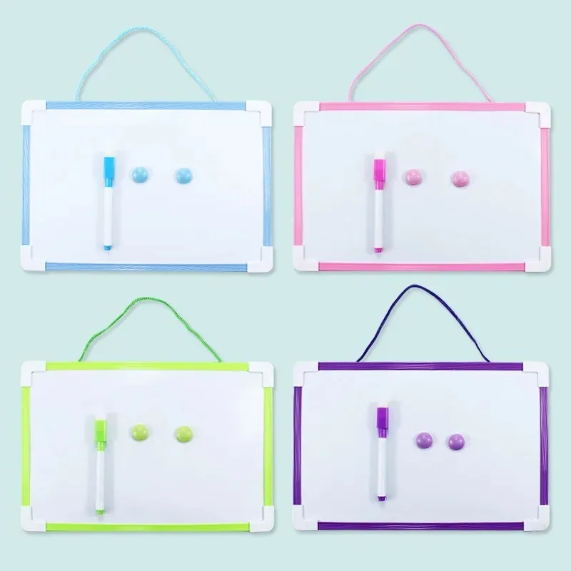 Hanging Magnetic Double-sided Whiteboard Eraseable Painting and Graffiti Notes Message Board Stationery Office Cultural Supplies