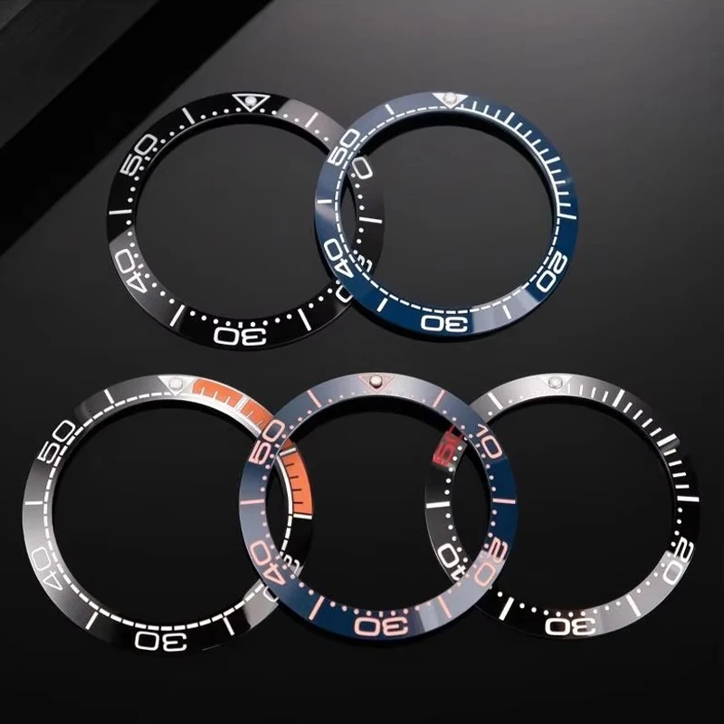 Watch Bezel Insert Ring 39.8*31.5mm Seamaster 300 Ceramic Watch Bezel Insert Fit 42mm Automatic Seamaster 300 Mod Watch Repair Accessories Case Ring