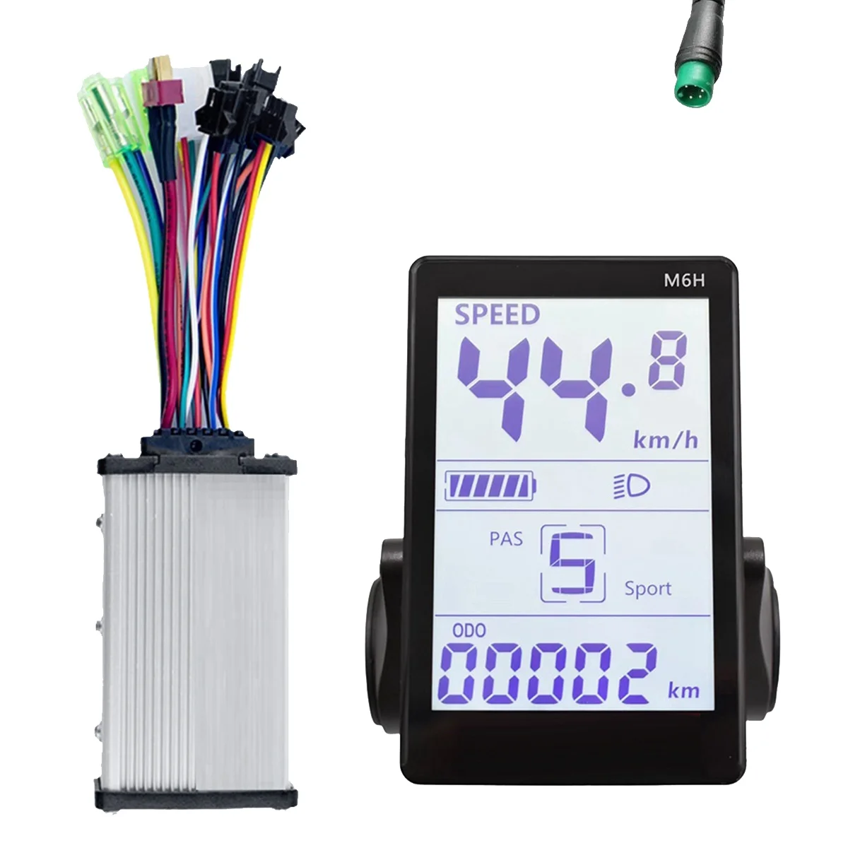 

M6H Electric Bike LCD Display Meter+36V 350W Sine Wave Controller Universal LCD Panel Screen for Electric Scooter(5PIN)