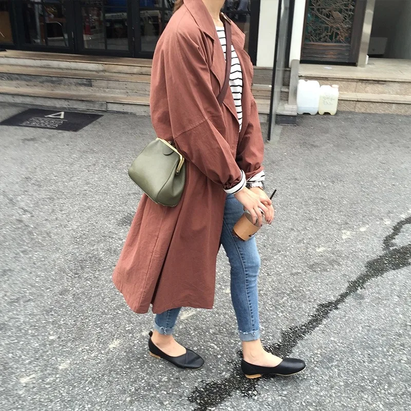 Retro Army Green Wide Strap Bags Women Shoulder Bags Crossbody Handbag PU Leather All-match Bag Korean Japan Style