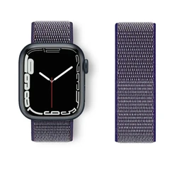 Sport Nylon Loop Strap - Vibrant Bracelet - 38mm - 40mm - 41mm (5 Midnight blue)