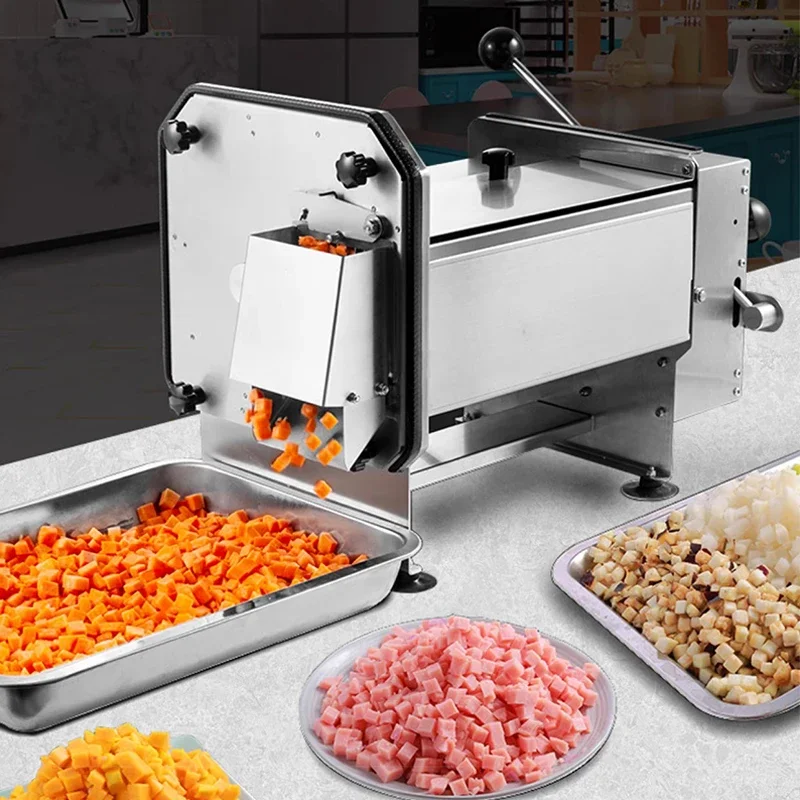 

Commercial Electric Dicing Machine Stainless Steel Vegetable Fruit Potato Onion Carrot Slicer Dicer 225KG/H
