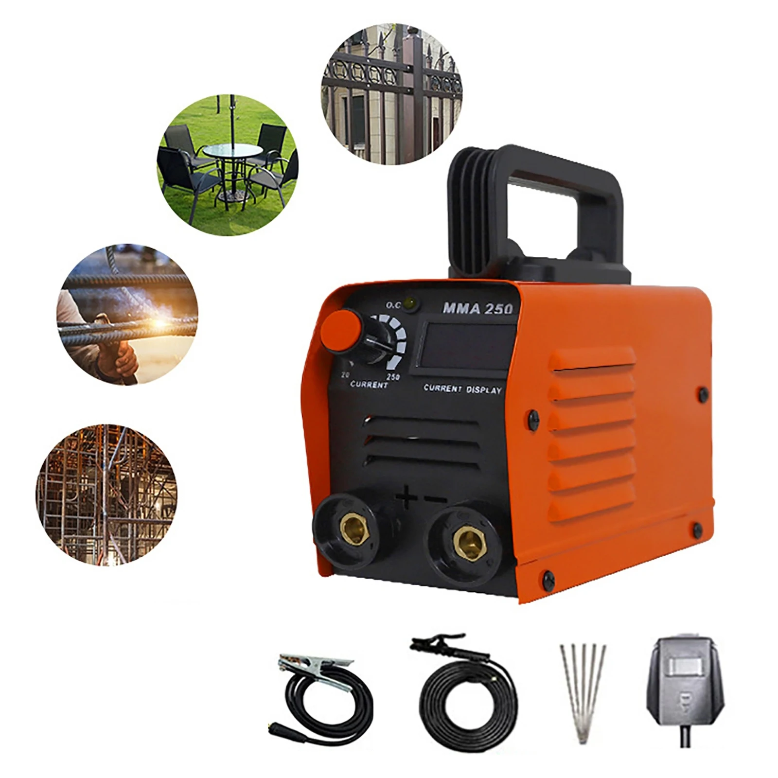 4000W Mini Arc Welding Machine DC 220V 250A Household Pure Copper Welding Inverter IGBT Electricity Welderg Tool Welder Machine