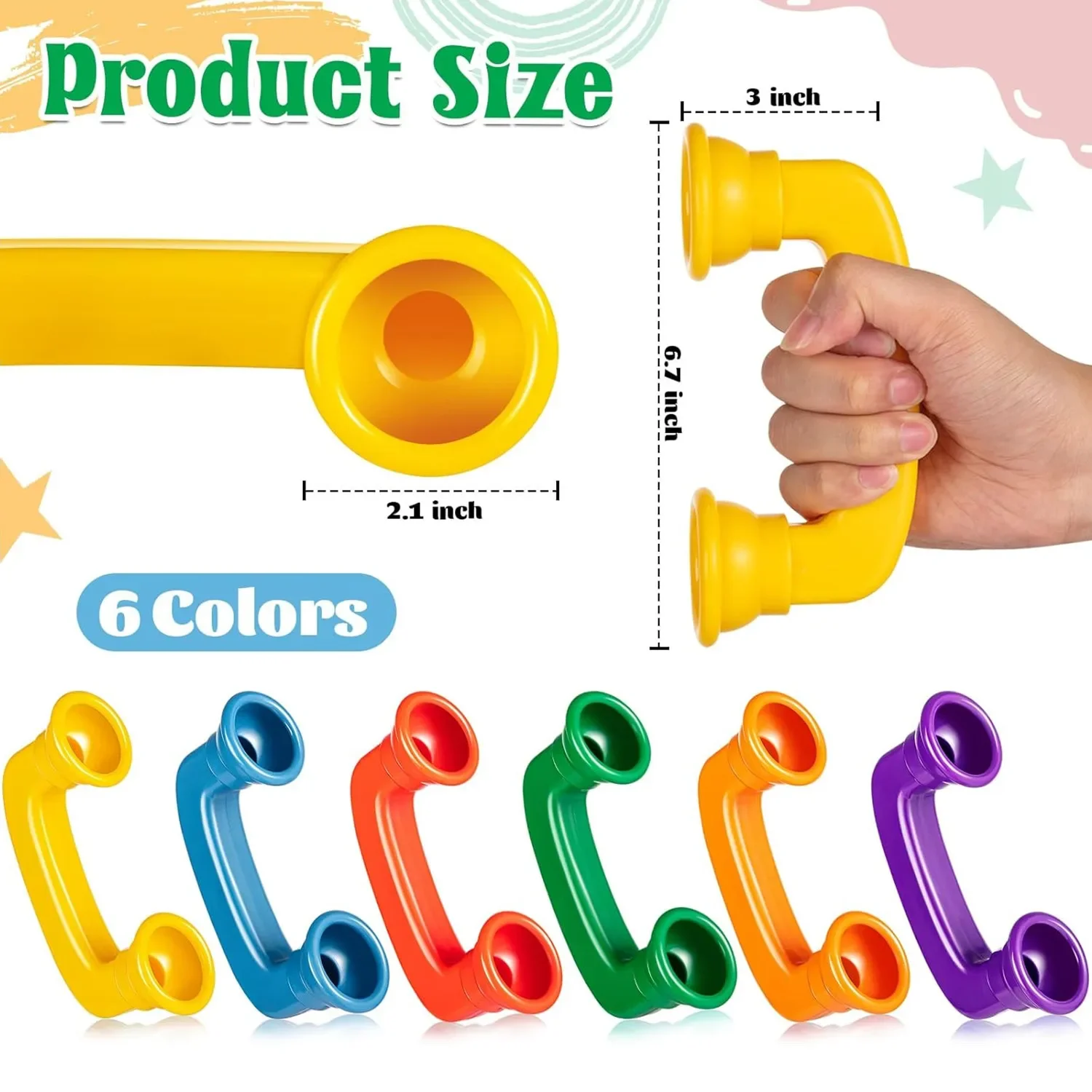 Educational Learning Toy 2 Pcs Upgrade Whisper Reading Phones Hear Myself Sound Feature Speech Therapy for Preschool Children