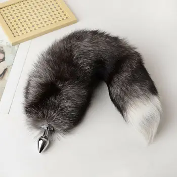 Anal Plug Real Fox Tail Separable Cosplay Butt Plug Anal Sex Tail Adult Products Anal Sex Toys for Woman Couples Men Sexy Shop 4