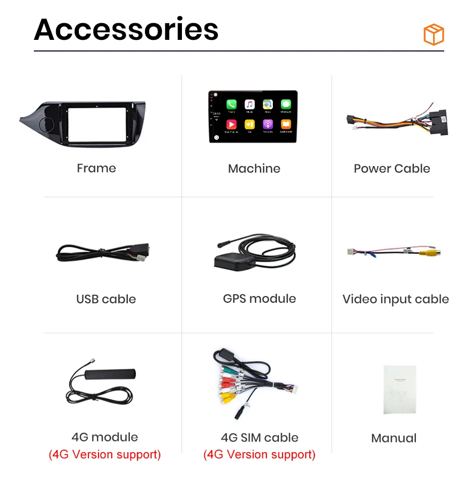 Für KlA Cee'd 2012-2016 Drahtlose CarPlay für Apple Android Auto Auto Radio GPS IPS RDS FM WiFi BT 4G 8Core Multimedia Stereo – Detail 18