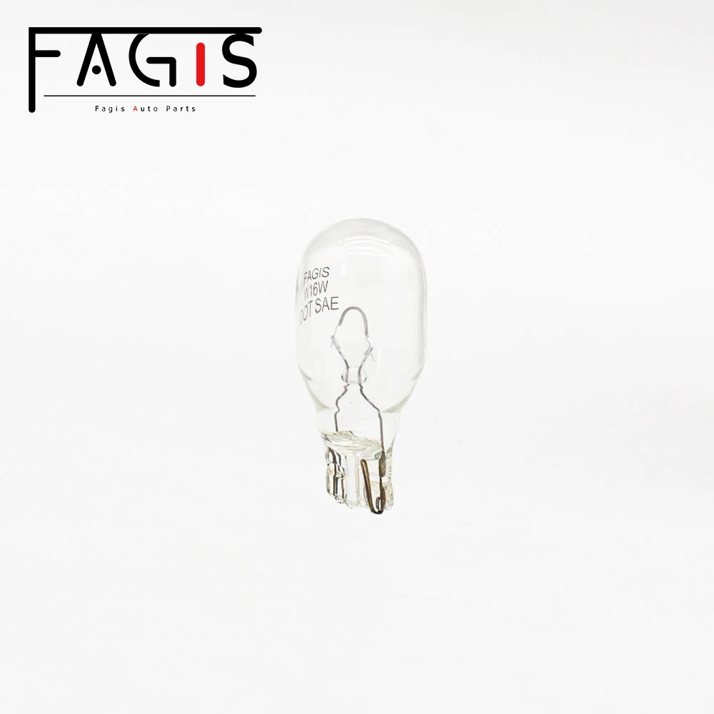 Fagis 10 Pcs W16W T15 12V 16W Warm White Car Side Light Interior Light Clearance Light Instrument Lights Auto Halogen Bulbs