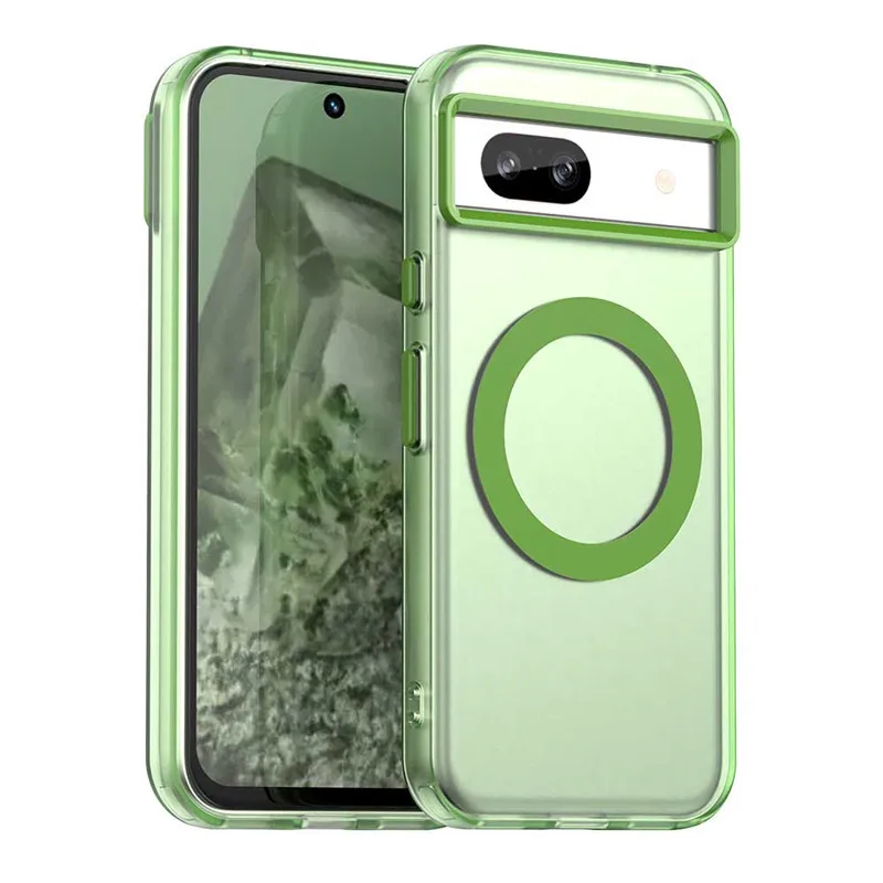 Translucent Candy Color Matte Magnetic Shockproof Protective Phone Case Cover