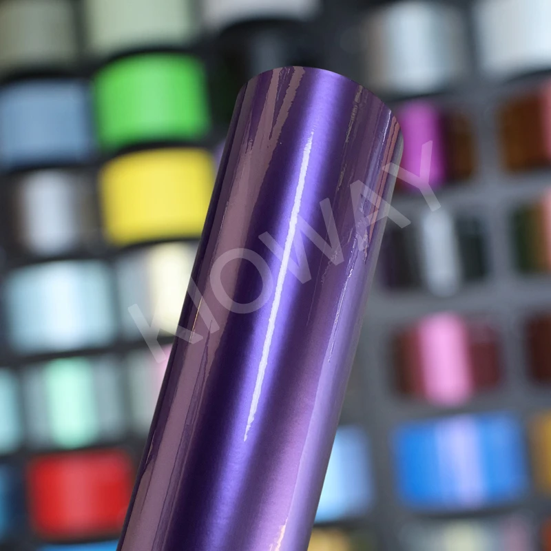 Highest Quality Glossy Metallic Viola Violet Vinyl Wrap Metallic Viola