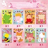 8Pcs Animal Sticker Emotions Cards Puzzle Diy Sticker Books Set for Kids Toddlers Cute Cartoon Decorative Sticker Kid Toys Gifts 4