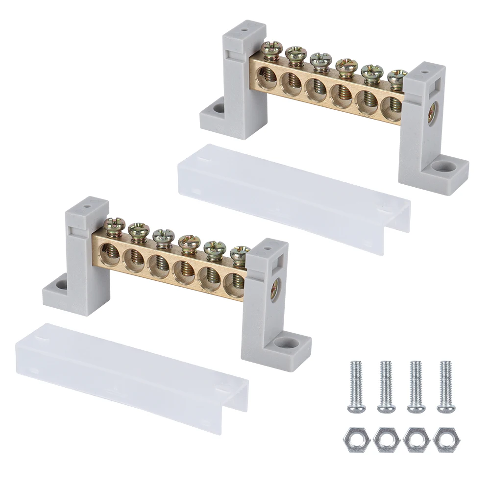 2 Pezzi Di Automobili Parti 12 Morsettiere Bus Bar & Cover 12V Distribuzione Bus Bar Auto Boat Power