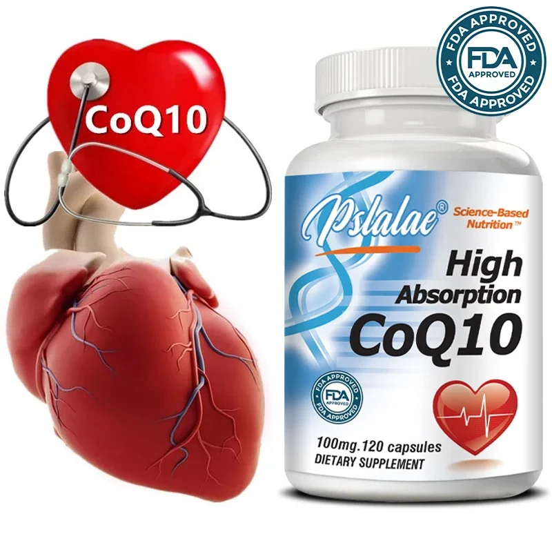 

High Absorption CoQ10 with Black Pepper Extract, Vegan, Gluten-Free, Naturally Fermented, 100 mg, 120 Capsules