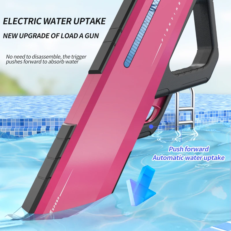 Spraying Guns Continuous Firing Summer Pool Toy Fully Automatic Watergun Electric Water Gun Outdoor Toys For Children_voghion.com